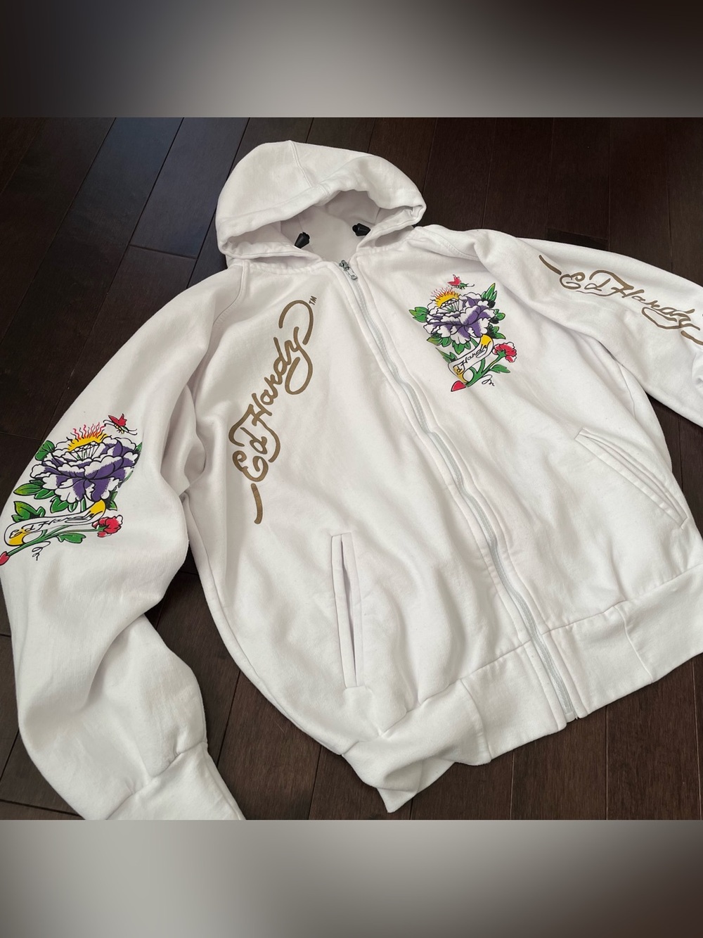 Ed Hardy y2k zip hoodie